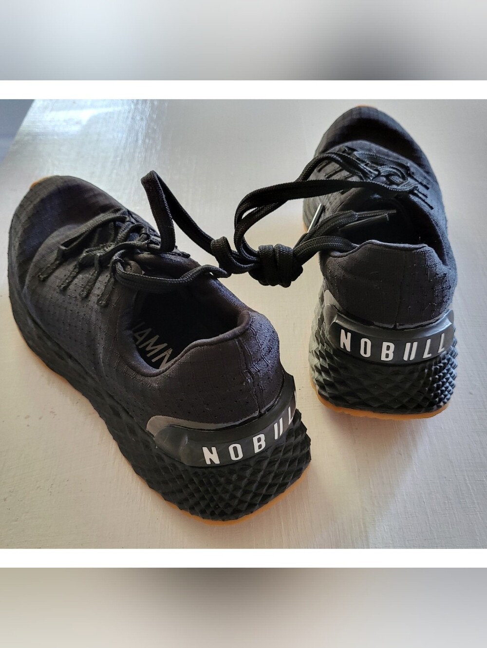 NOBULL Black Trainers with Gum Outsole Accent
